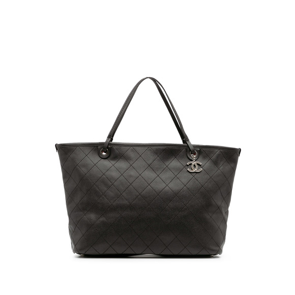 Chanel Handbags - Pre-Loved Chanel XL Quilted Caviar Shopping Fever Tote